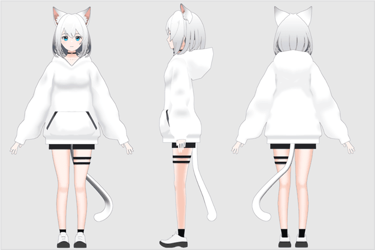 受講生のVtuberモデリングの例